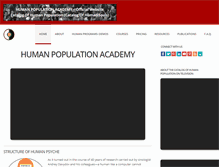 Tablet Screenshot of humanpopulationacademy.org